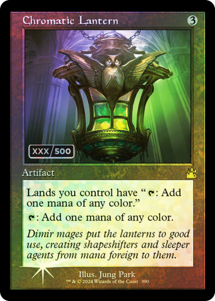 FOIL Chromatic Lantern (Retro Frame) (Serial Numbered) (RVR-390) - Ravnica Remastered - Magic The Gathering