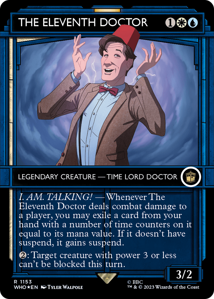 FOIL The Eleventh Doctor (Showcase) (Surge Foil) (WHO-1153) - Doctor Who - Magic The Gathering