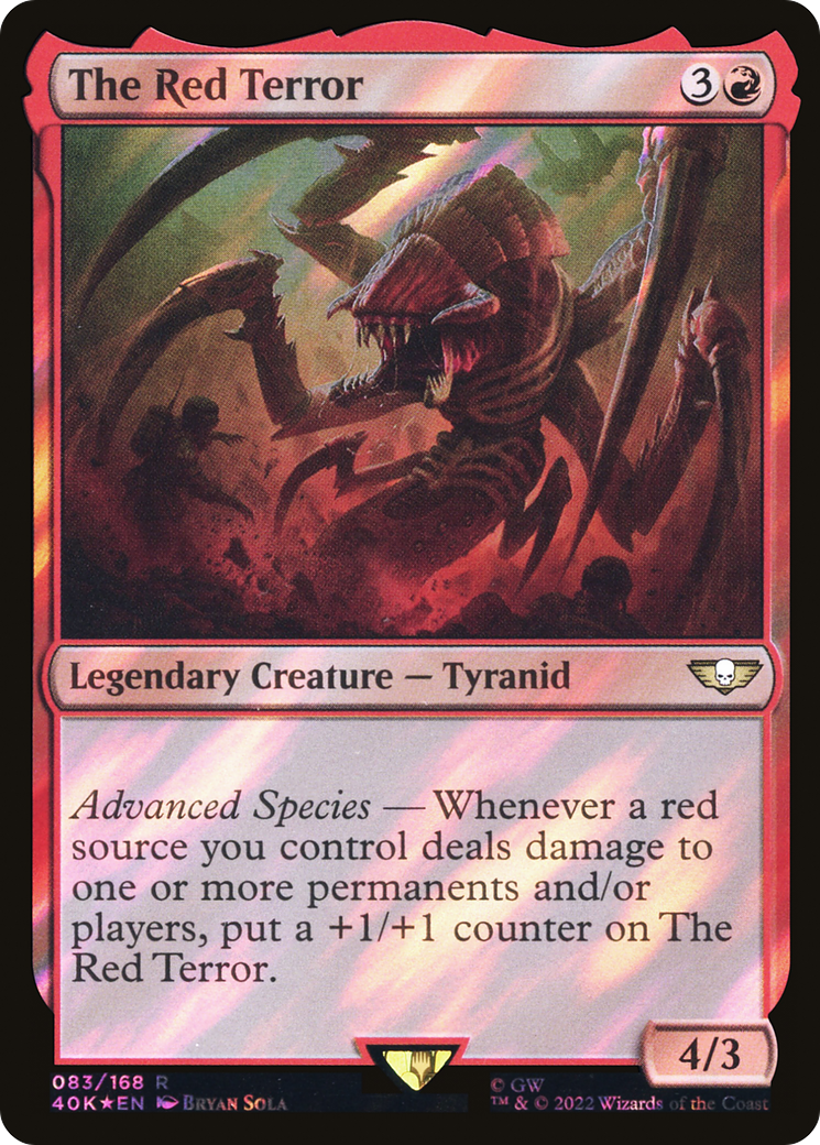 FOIL The Red Terror (Surge Foil) (40K-083) - Warhammer 40,000 Commander - Magic The Gathering