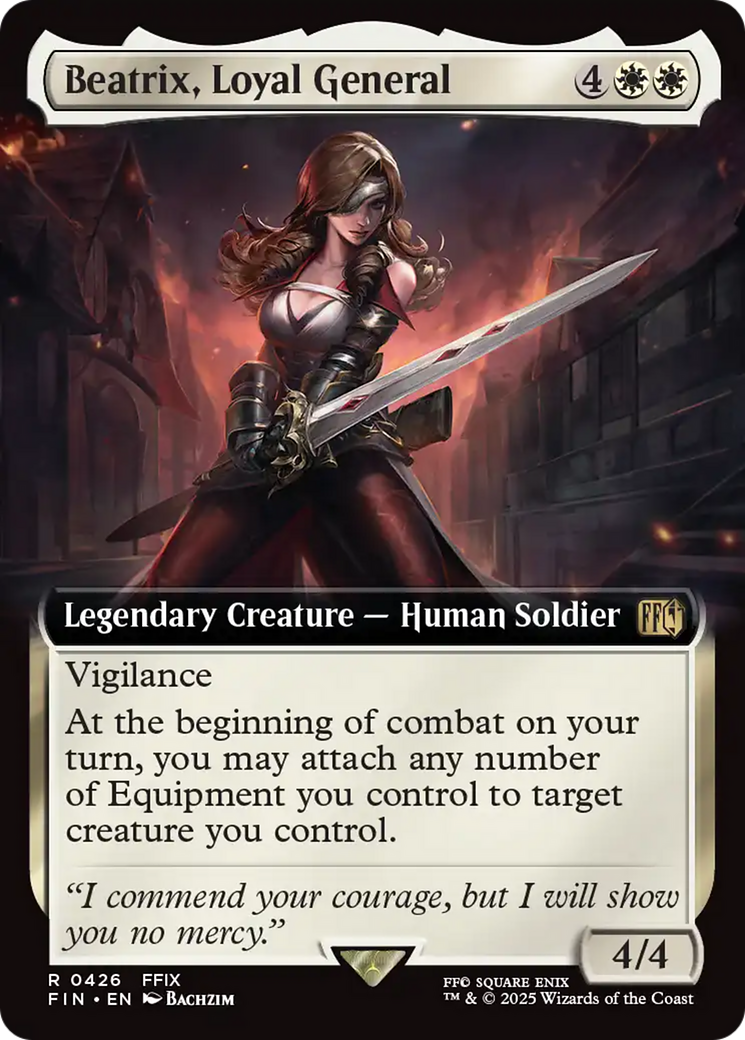 FOIL Beatrix, Loyal General (FIN-426) - FINAL FANTASY - Magic The Gathering