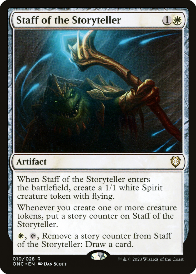 Staff of the Storyteller (ONC-010) - Phyrexia: All Will Be One Commander - Magic The Gathering