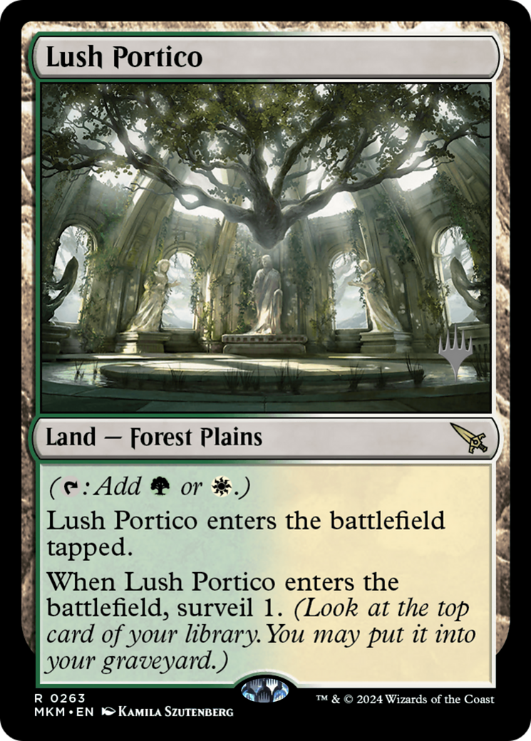 Lush Portico (PPMKM-263P) - Murders at Karlov Manor Promos - Magic The Gathering