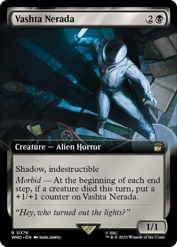 FOIL Vashta Nerada (Extended Art) (WHO-376) - Doctor Who - Magic The Gathering