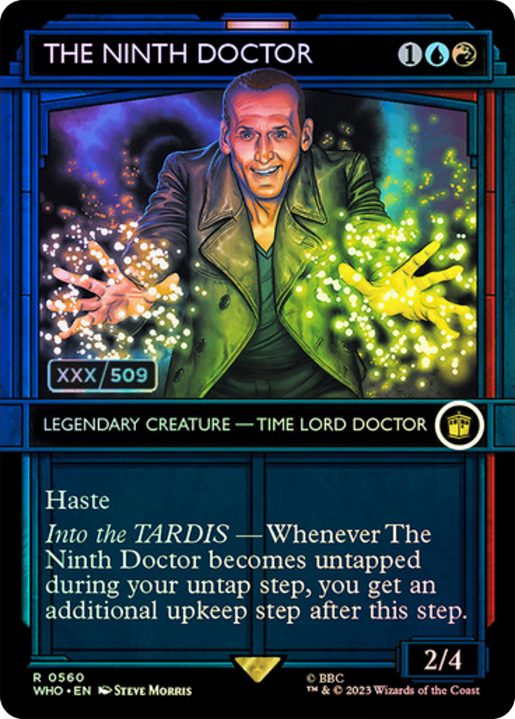 FOIL The Ninth Doctor (Serial Numbered) (WHO-560) - Doctor Who - Magic The Gathering