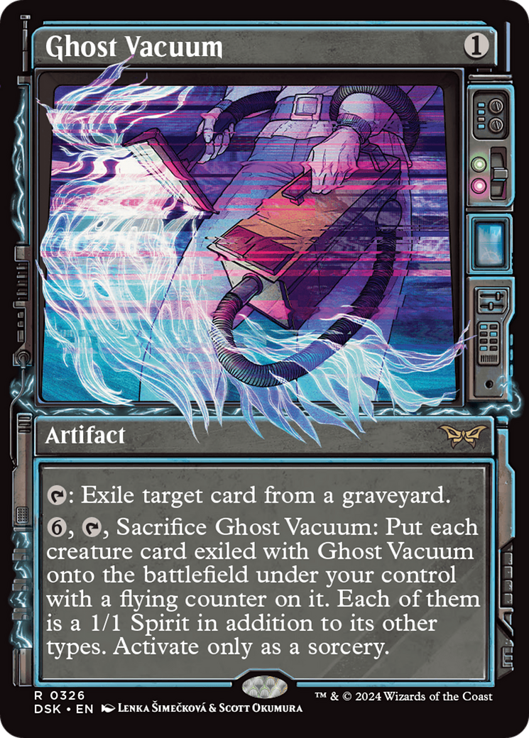 FOIL Ghost Vacuum (DSK-326) - Duskmourn: House of Horror - Magic The Gathering