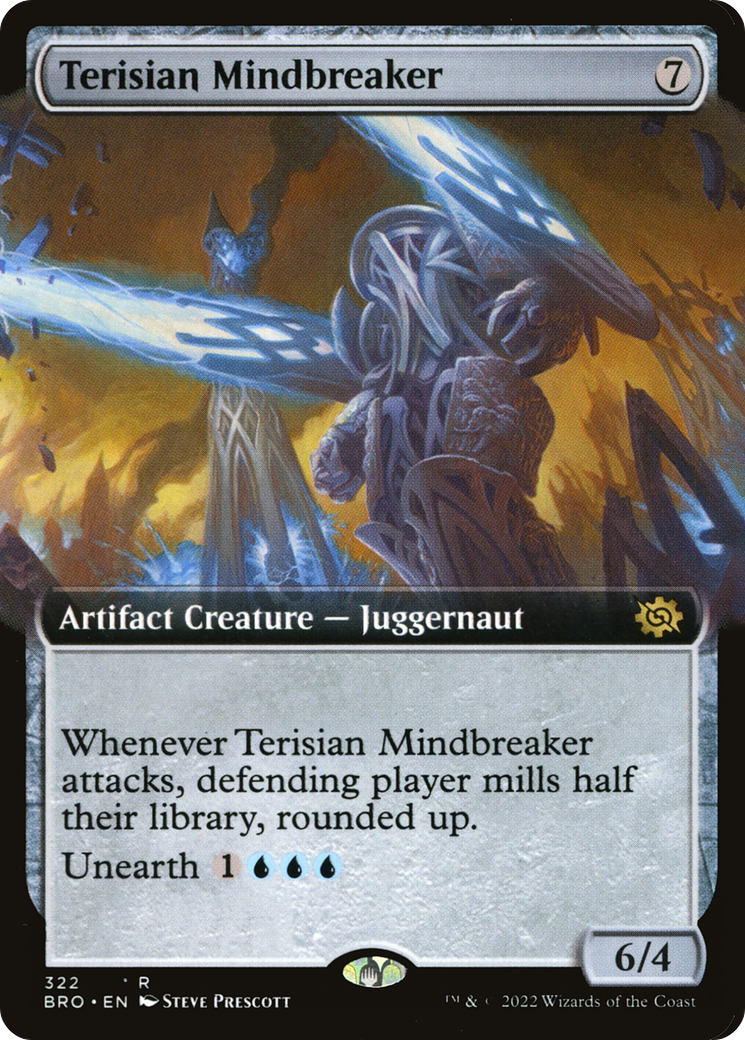 FOIL Terisian Mindbreaker (Extended Art) (BRO-322) - The Brothers' War - Magic The Gathering