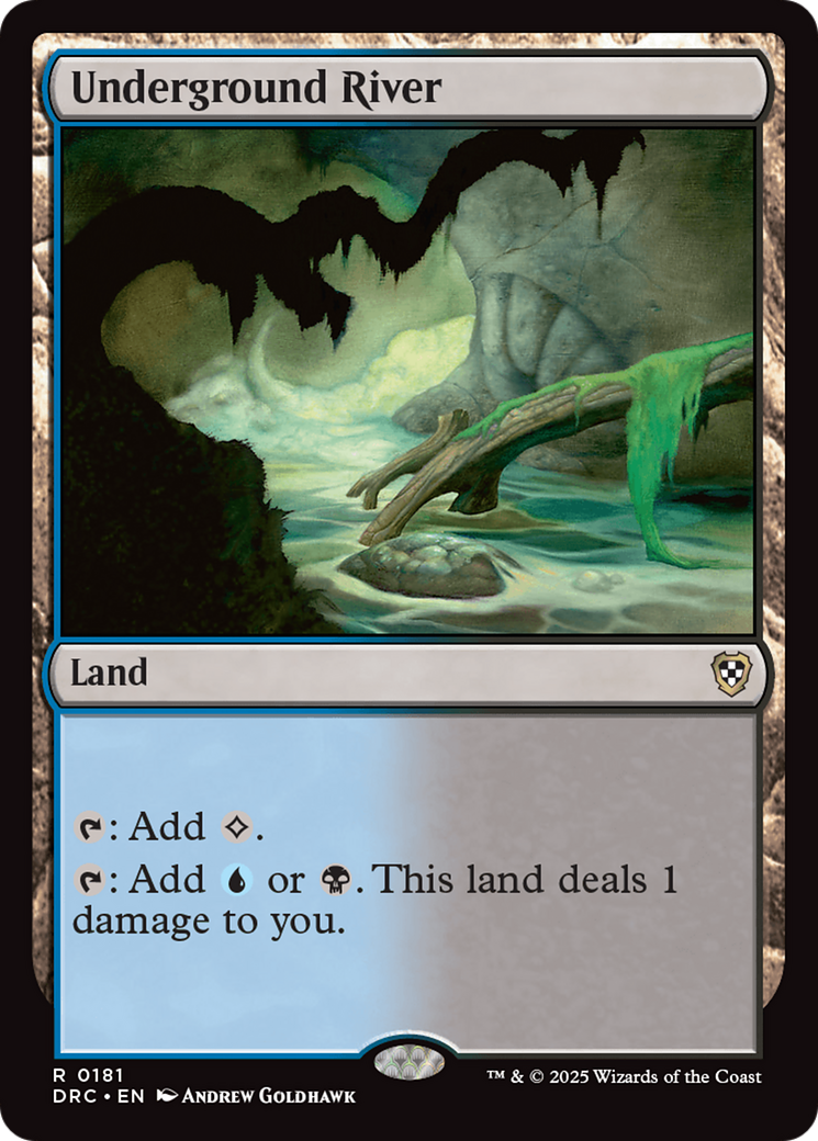 Underground River (DRC-181) - Commander: Aetherdrift - Magic The Gathering