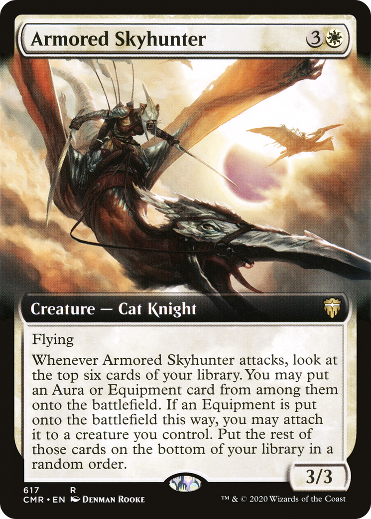 FOIL Armored Skyhunter (Extended Art) (CMR-617) - Commander Legends - Magic The Gathering