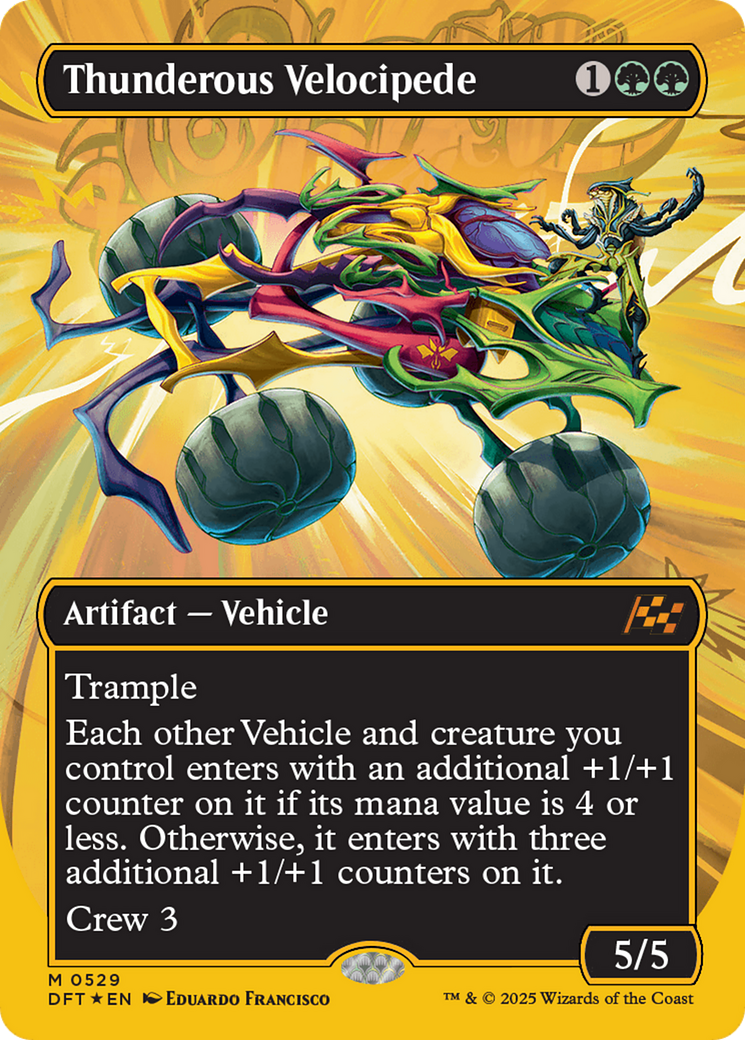 FOIL Thunderous Velocipede (DFT-529) - Aetherdrift - Magic The Gathering