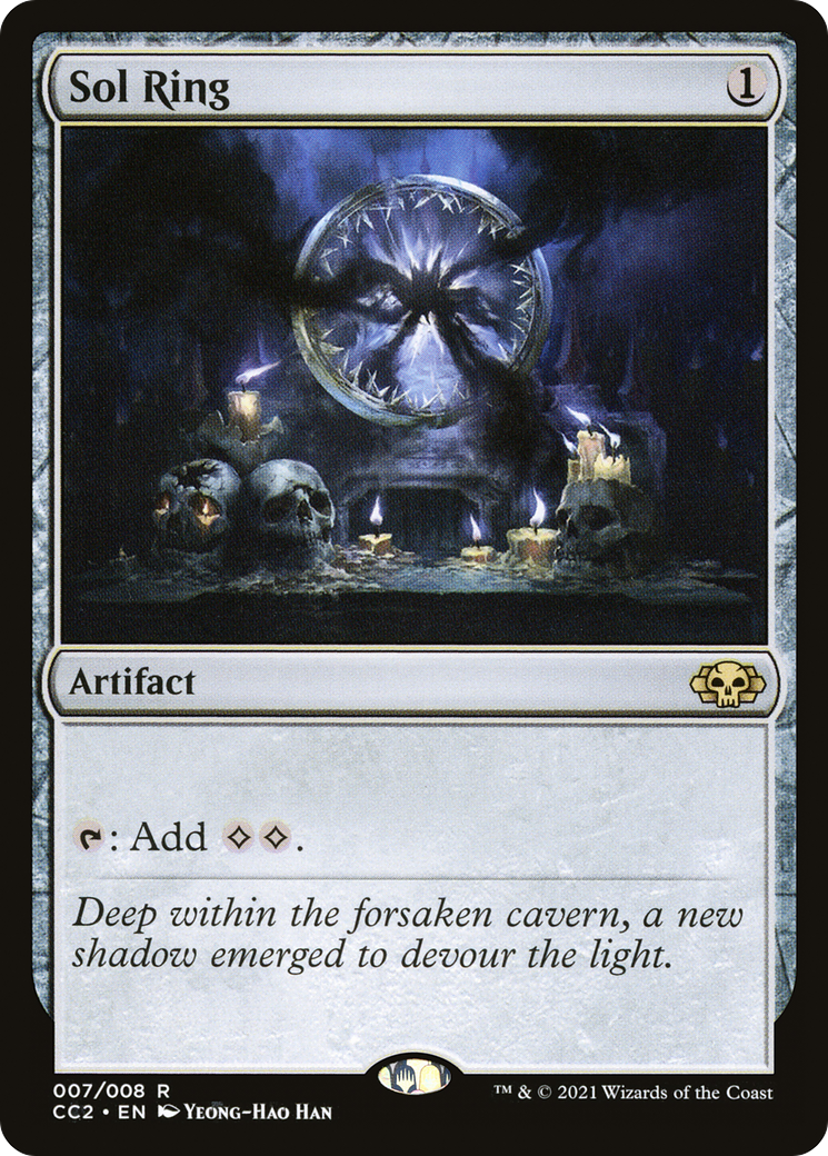 FOIL Sol Ring (CC2-007) - Commander Collection: Black - Magic The Gathering