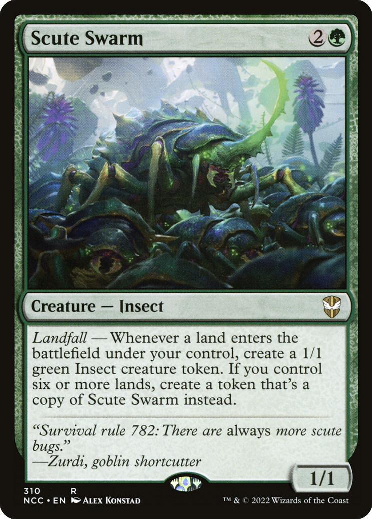 Scute Swarm (NCC-310) - New Capenna Commander - Magic The Gathering