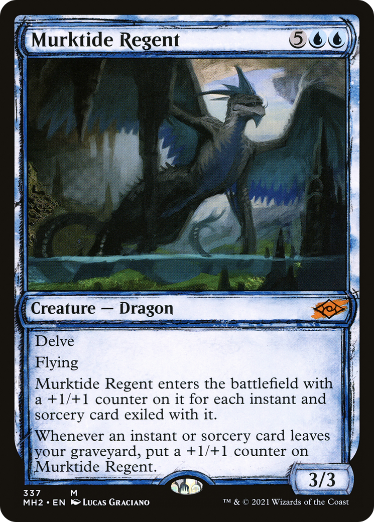 FOIL Murktide Regent (Showcase) (MH2-337) - Modern Horizons 2 - Magic The Gathering