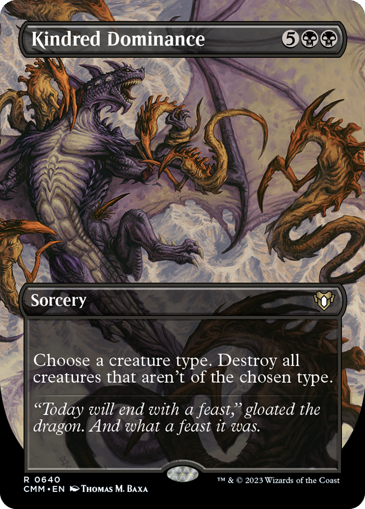 Kindred Dominance (Borderless) (CMM-640) - Commander Masters - Magic The Gathering