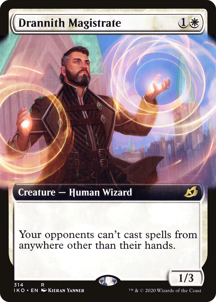 FOIL Drannith Magistrate (Extended Art) (IKO-314) - Ikoria: Lair of Behemoths - Magic The Gathering