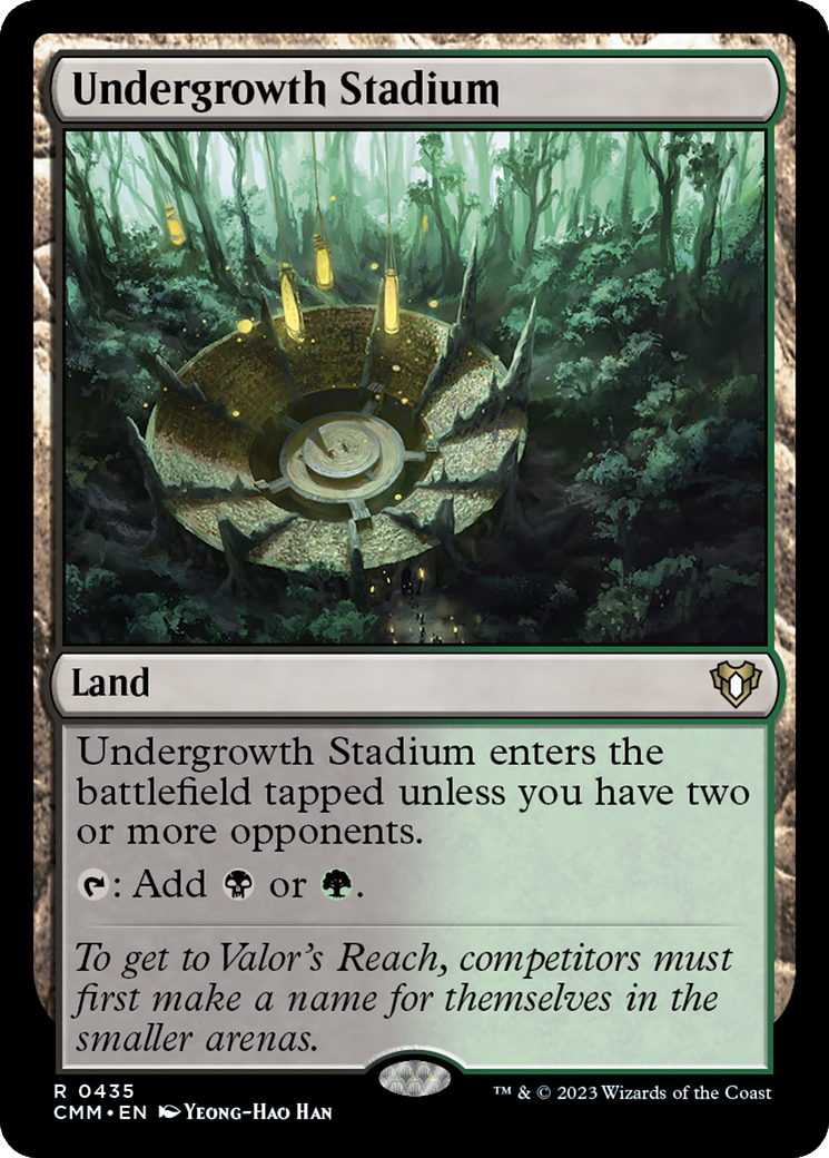 FOIL Undergrowth Stadium (CMM-435) - Commander Masters - Magic The Gathering