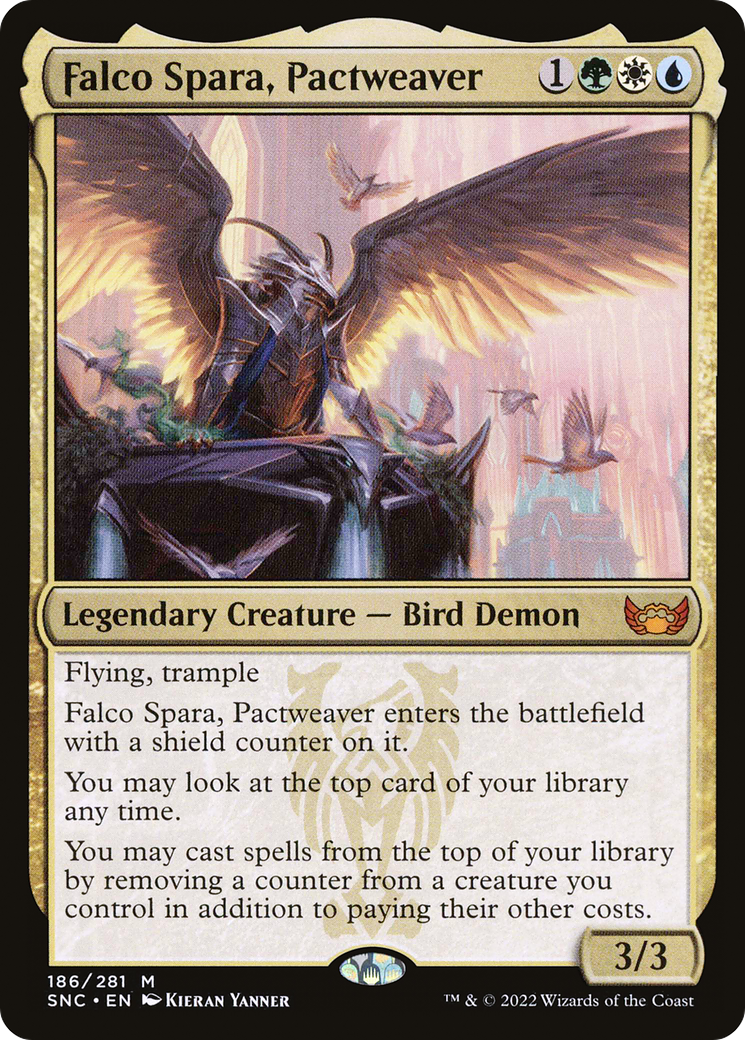 FOIL Falco Spara, Pactweaver (SNC-186) - Streets of New Capenna - Magic The Gathering