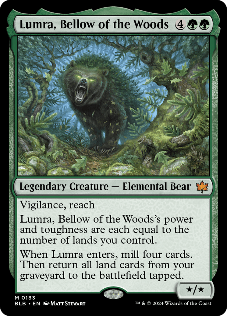 Lumra, Bellow of the Woods (BLB-183) - Bloomburrow - Magic The Gathering