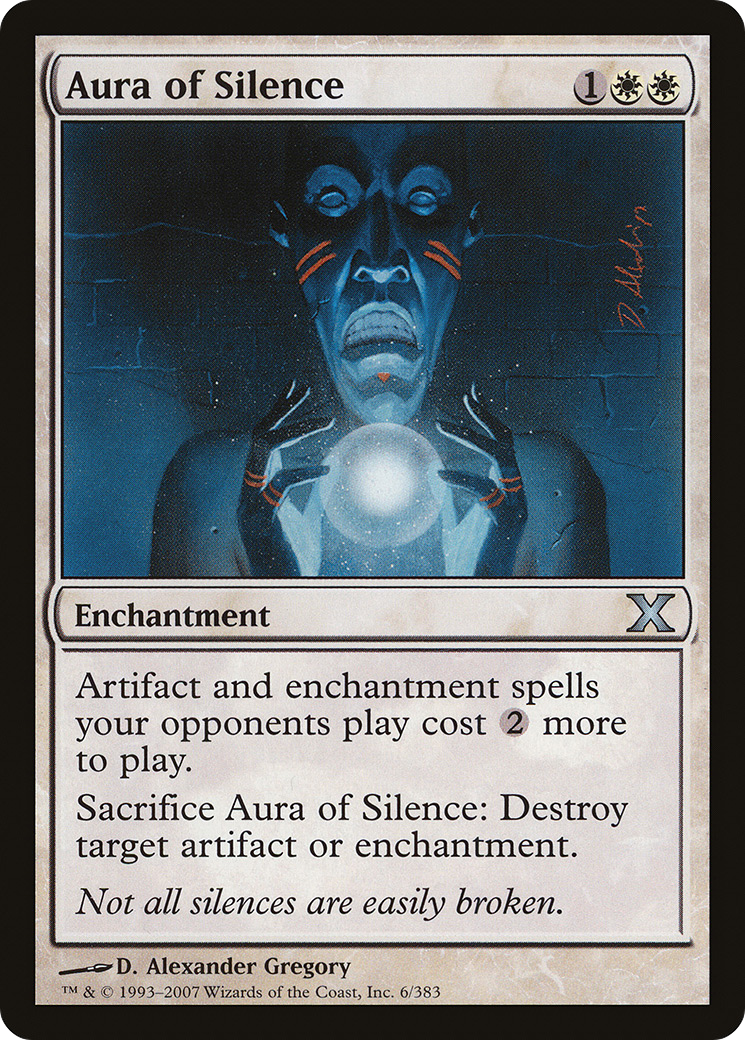 Aura of Silence (10E-006) - Tenth Edition - Magic The Gathering