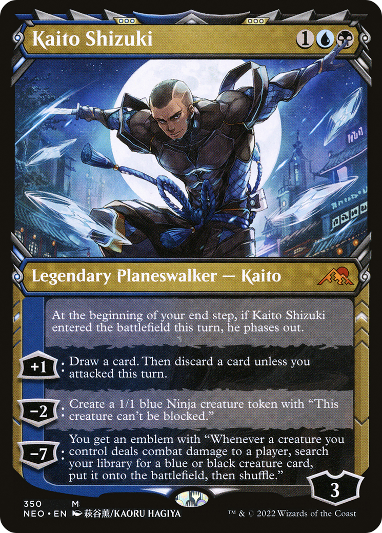 Kaito Shizuki (Showcase) (NEO-350) - Kamigawa: Neon Dynasty - Magic The Gathering