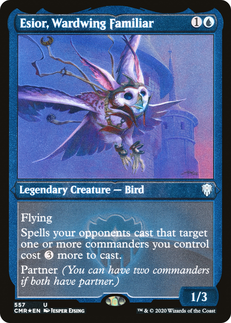 ETCHED FOIL Esior, Wardwing Familiar (Foil Etched) (CMR-557) - Commander Legends - Magic The Gathering
