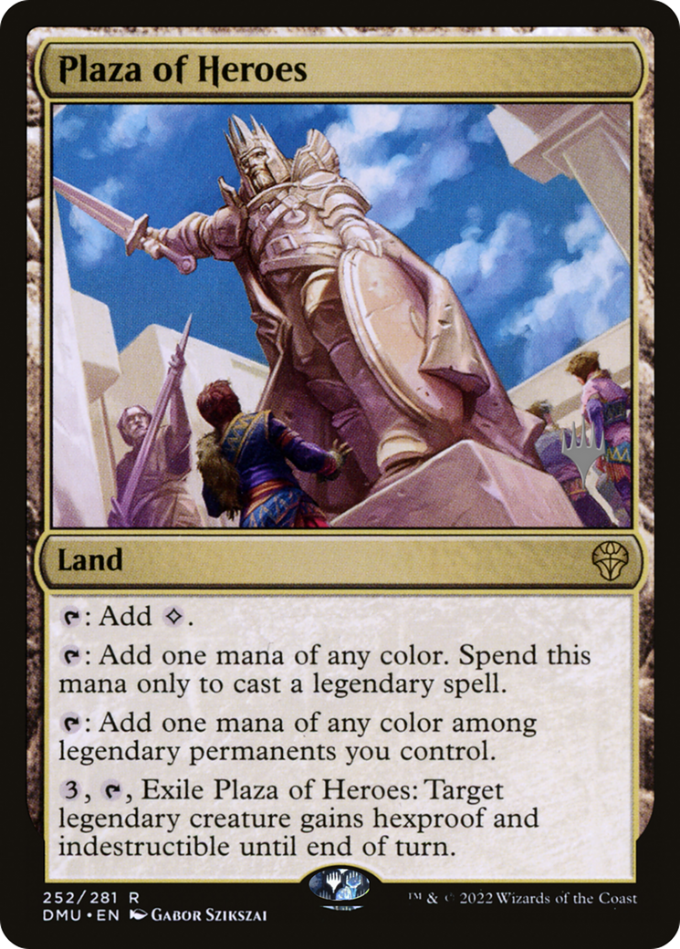 Plaza of Heroes (PPDMU-252P) - Dominaria United Promos - Magic The Gathering