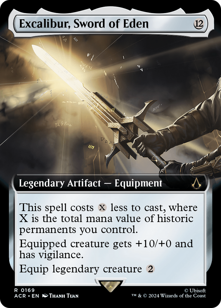 FOIL Excalibur, Sword of Eden (Extended Art) (ACR-169) - Assassin's Creed - Magic The Gathering