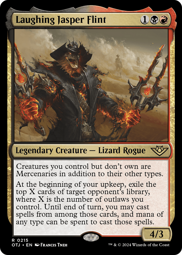 FOIL Laughing Jasper Flint (OTJ-215) - Outlaws of Thunder Junction - Magic The Gathering