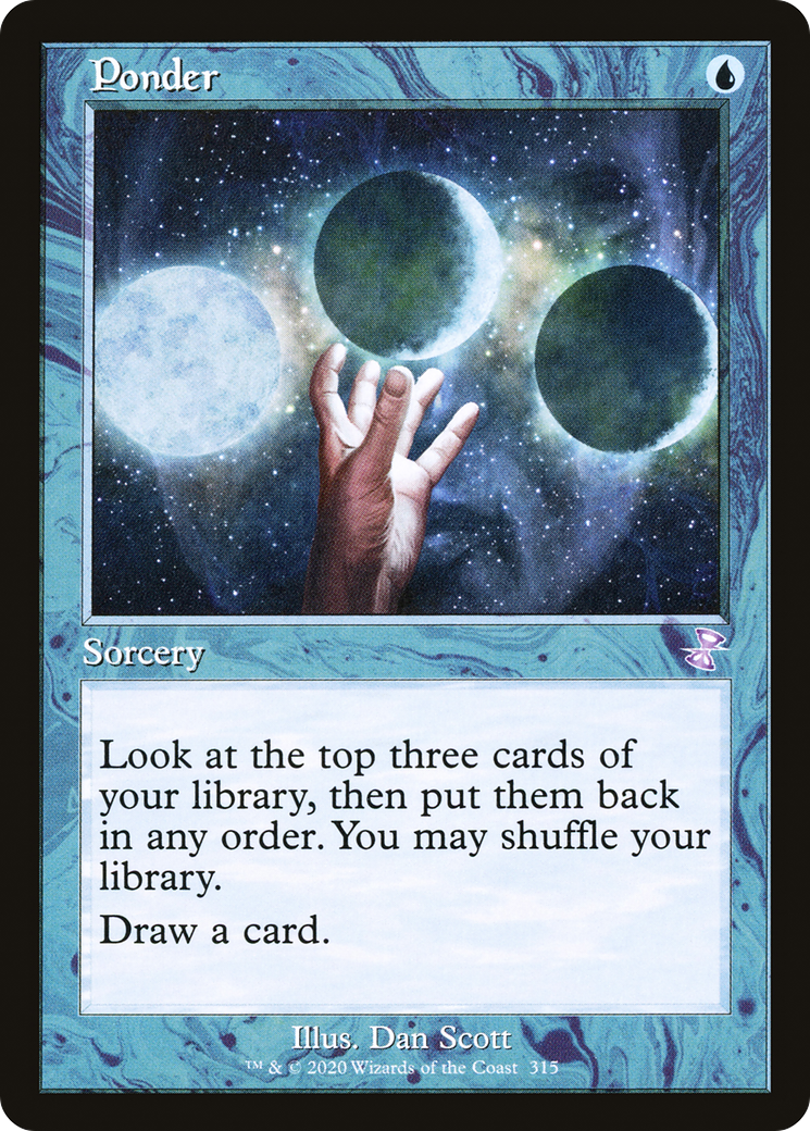 FOIL Ponder (TSR-315) - Time Spiral Remastered - Magic The Gathering