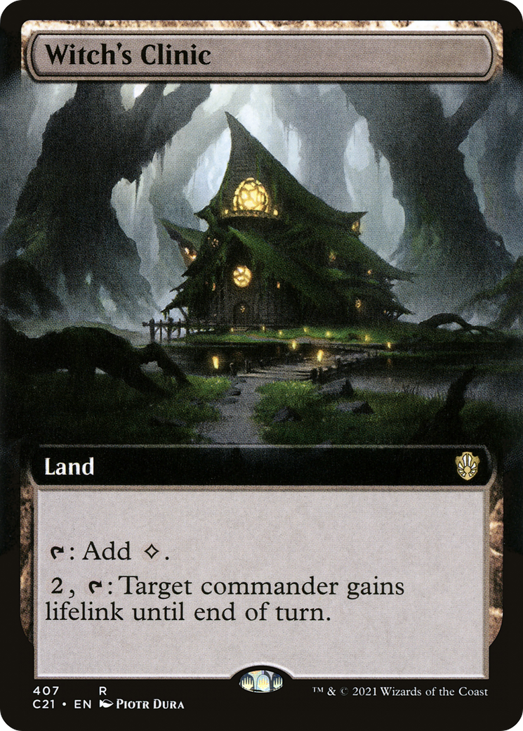 Witch's Clinic (Extended Art) (C21-407) - Commander 2021 - Magic The Gathering