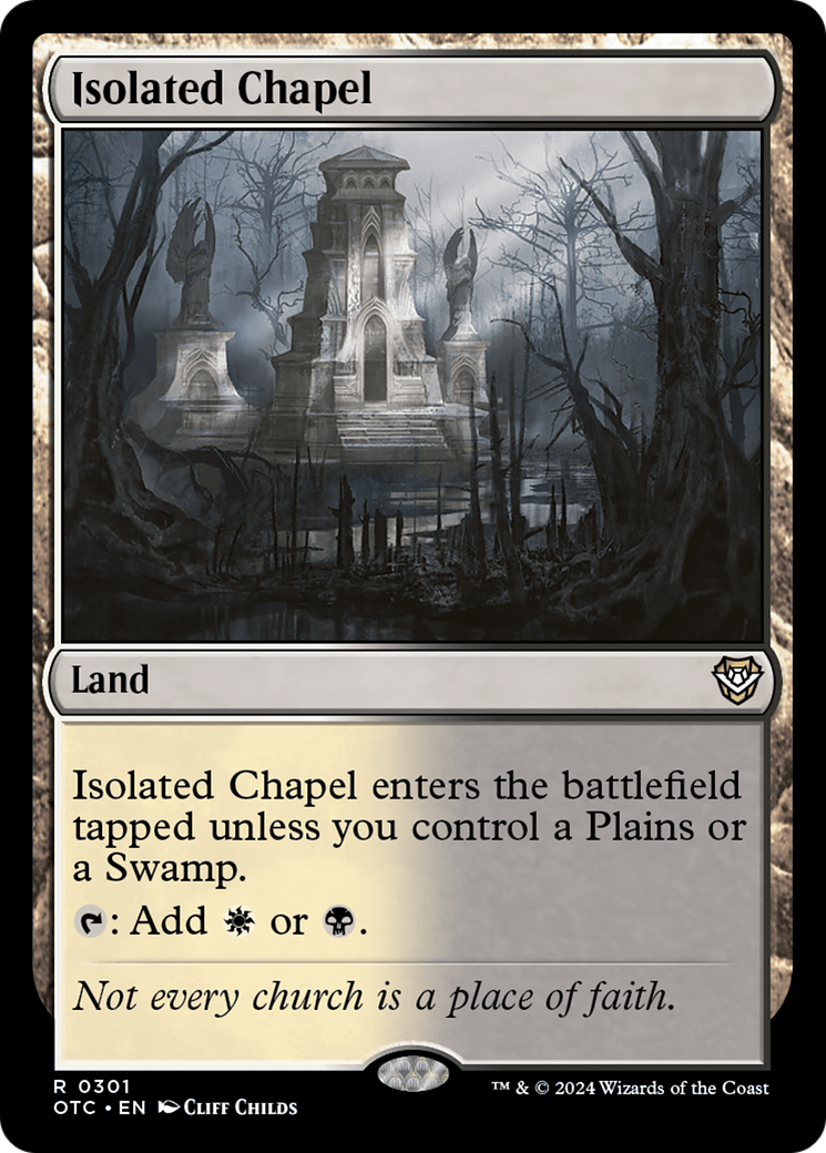 Isolated Chapel (OTC-301) - Outlaws of Thunder Junction Commander - Magic The Gathering