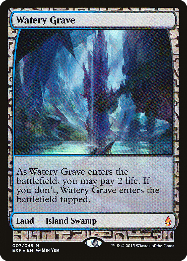 FOIL Watery Grave (EXP-007) - Zendikar Expeditions - Magic The Gathering