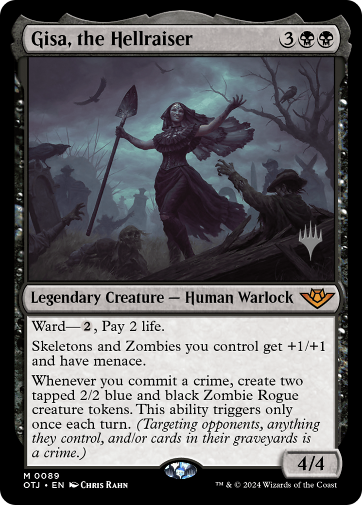 Gisa, the Hellraiser (PPOTJ-89P) - Outlaws of Thunder Junction Promos - Magic The Gathering