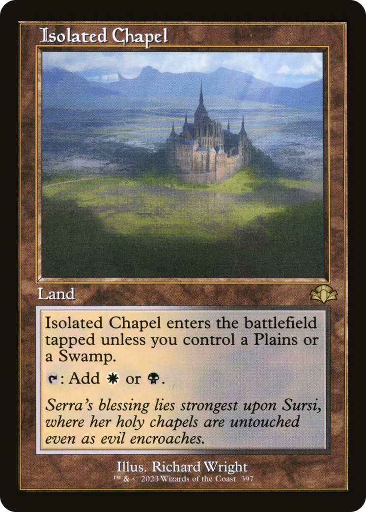 FOIL Isolated Chapel (Retro Frame) (DMR-397) - Dominaria Remastered - Magic The Gathering
