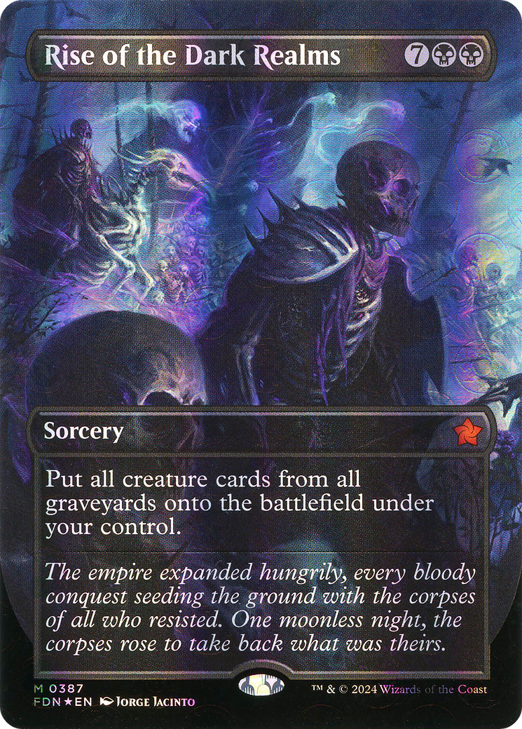FOIL Rise of the Dark Realms (FDN-387) - Foundations - Magic The Gathering