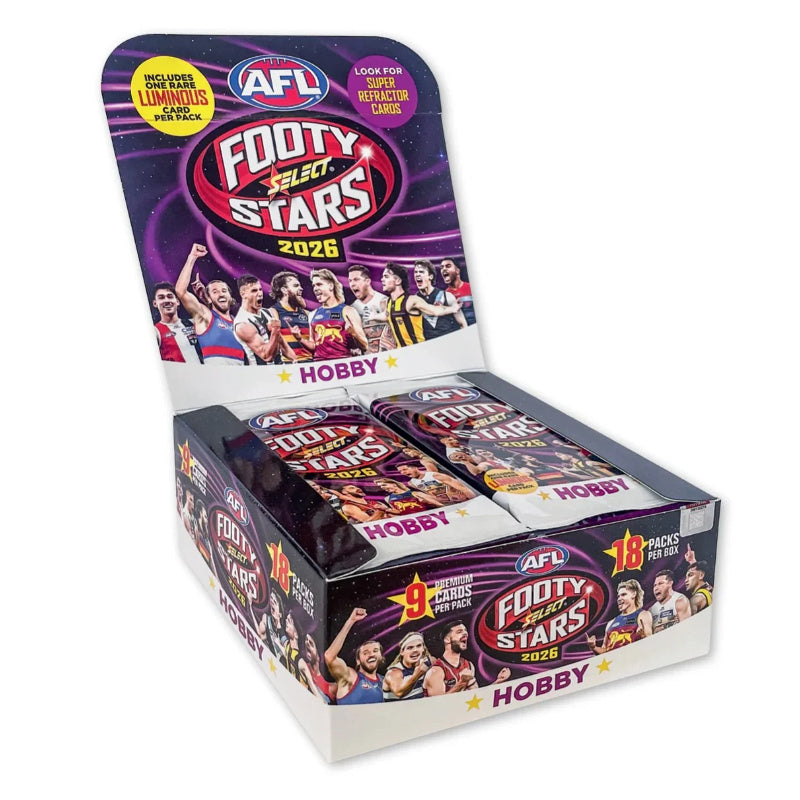 AFL Football 2026 Select Footy Stars Trading Cards Hobby Booster Box