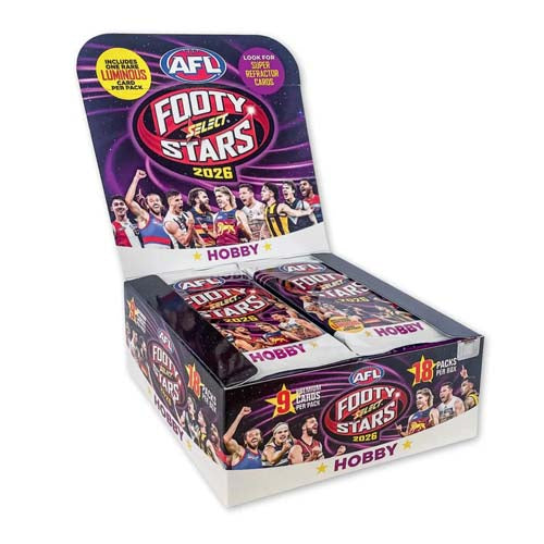 AFL Football 2026 Select Footy Stars Trading Cards Hobby Booster Box