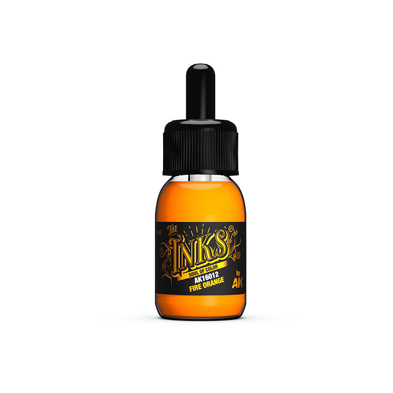 AK Interactive The Inks - Fire Orange 30ml