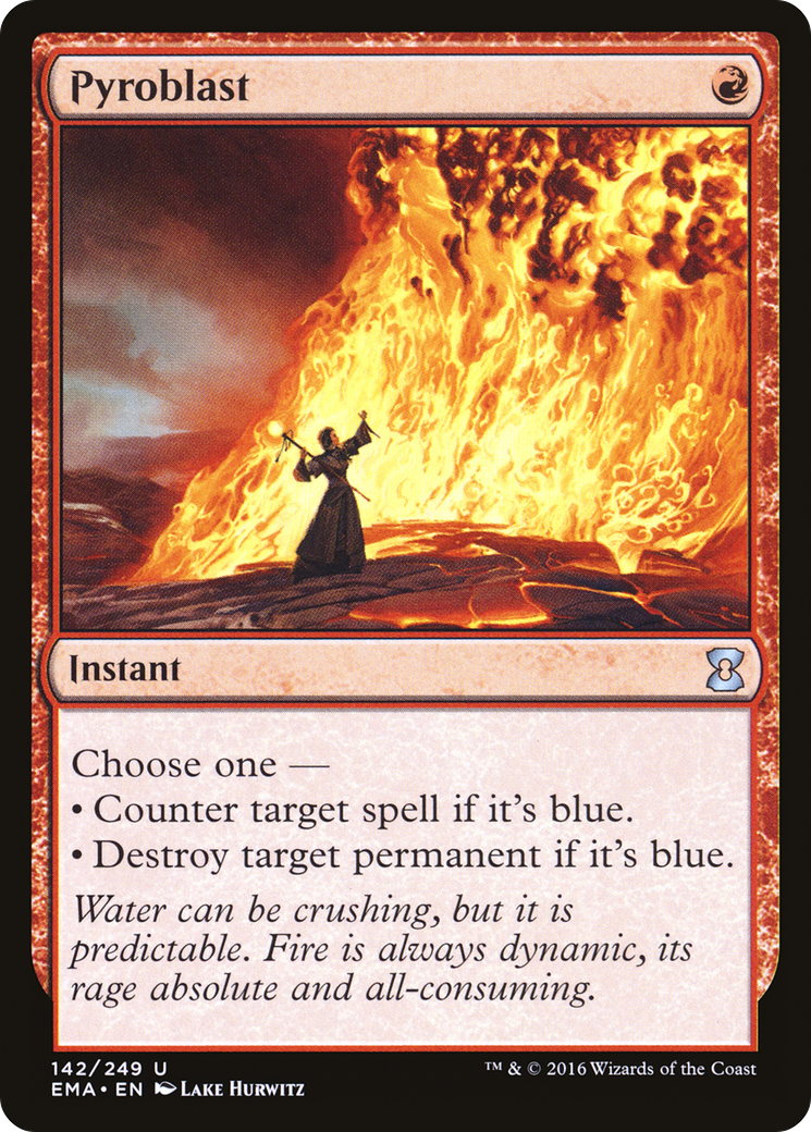 FOIL Pyroblast (EMA-142) - Eternal Masters - Magic The Gathering
