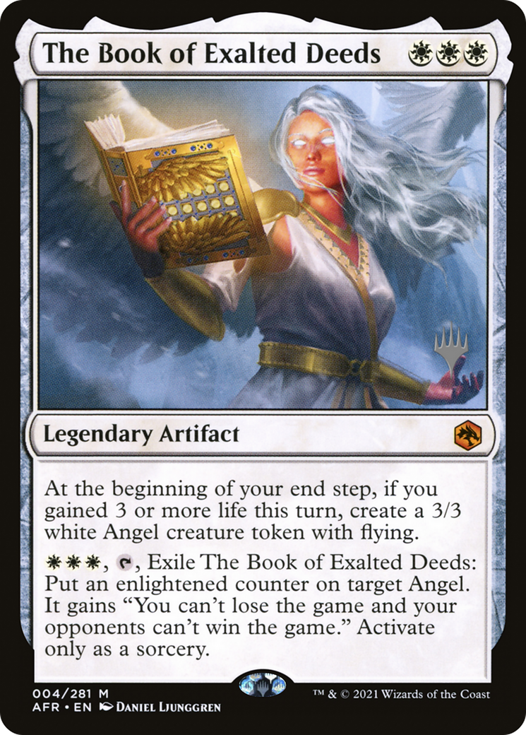 FOIL The Book of Exalted Deeds (PPAFR-04P) - Adventures in the Forgotten Realms Promos - Magic The Gathering