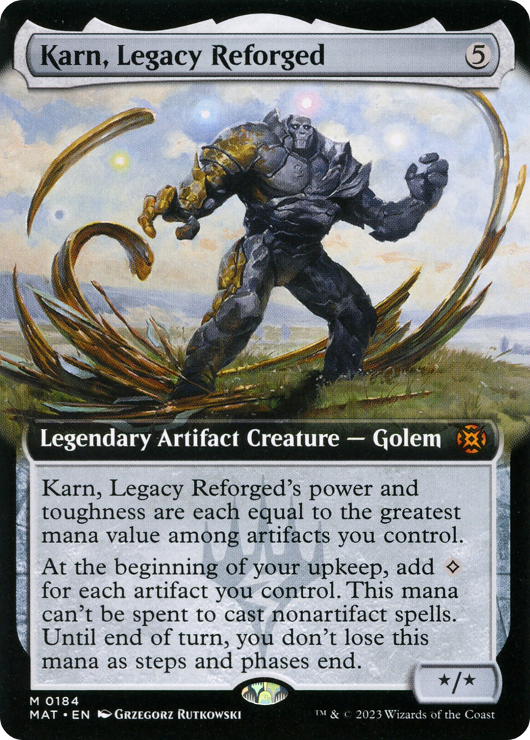 Karn, Legacy Reforged (Extended Art) (MAT-184) - March of the Machine: The Aftermath - Magic The Gathering