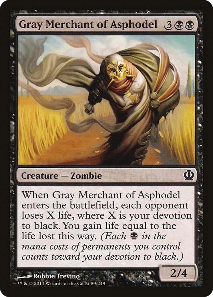 FOIL Gray Merchant of Asphodel (THS-089) - Theros - Magic The Gathering