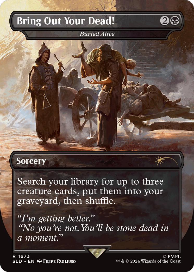 FOIL Buried Alive (SLD-1673) - Secret Lair Drop - Magic The Gathering