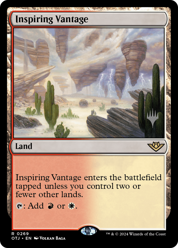 Inspiring Vantage (PPOTJ-269P) - Outlaws of Thunder Junction Promos - Magic The Gathering
