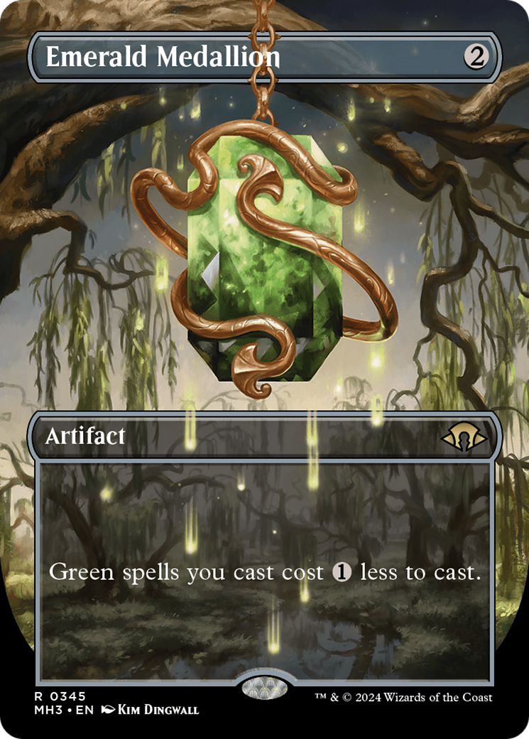 Emerald Medallion (Borderless) (MH3-345) - Modern Horizons 3 - Magic The Gathering