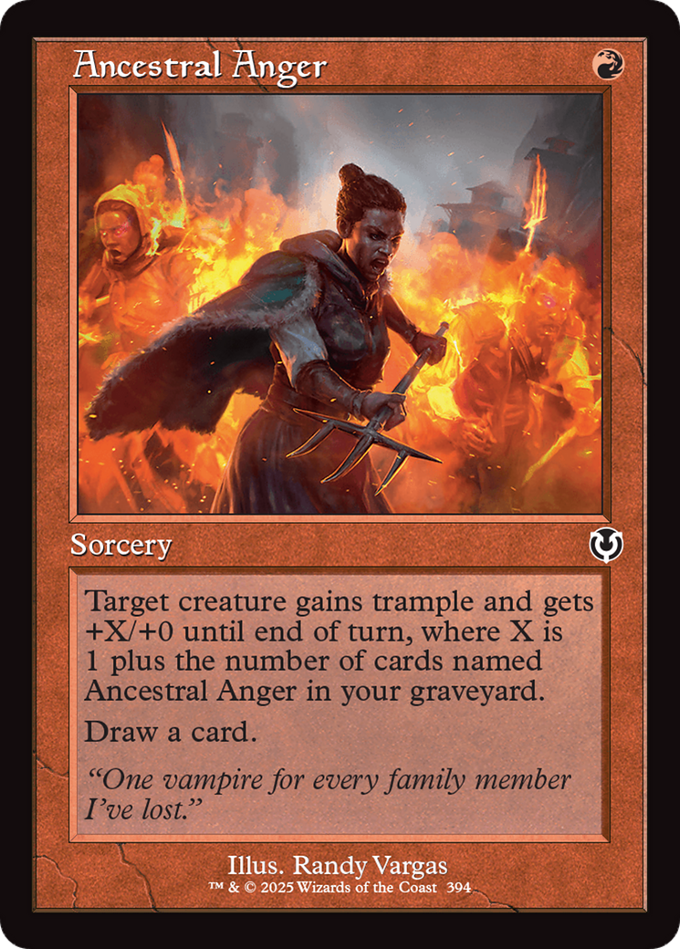 FOIL Ancestral Anger (INR-394) - Innistrad Remastered - Magic The Gathering