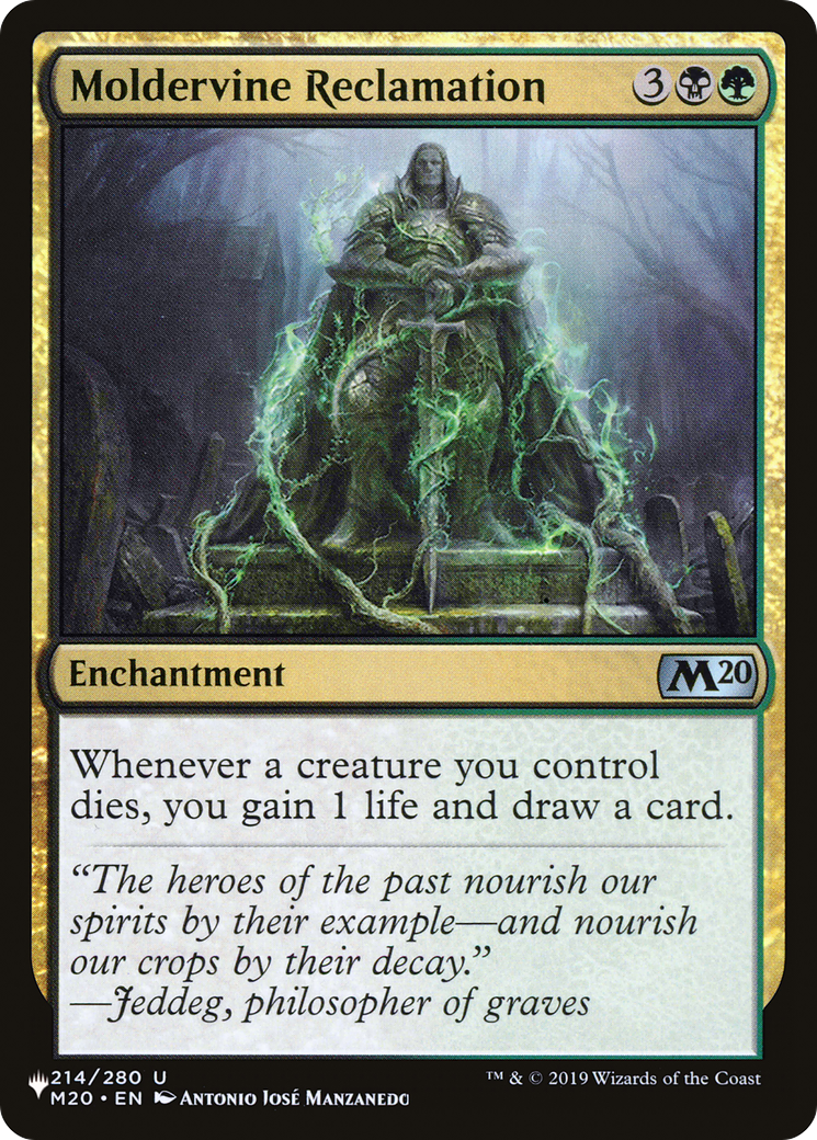 Moldervine Reclamation (LIST-M20-214) - The List - Magic The Gathering