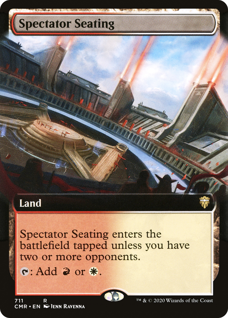 FOIL Spectator Seating (Extended Art) (CMR-711) - Commander Legends - Magic The Gathering