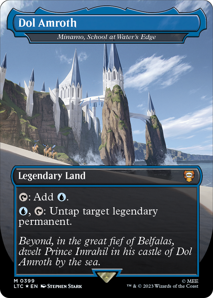 FOIL Dol Amroth - Minamo, School at Water's Edge (Surge Foil) (LTC-399) - Tales of Middle-earth Commander - Magic The Gathering