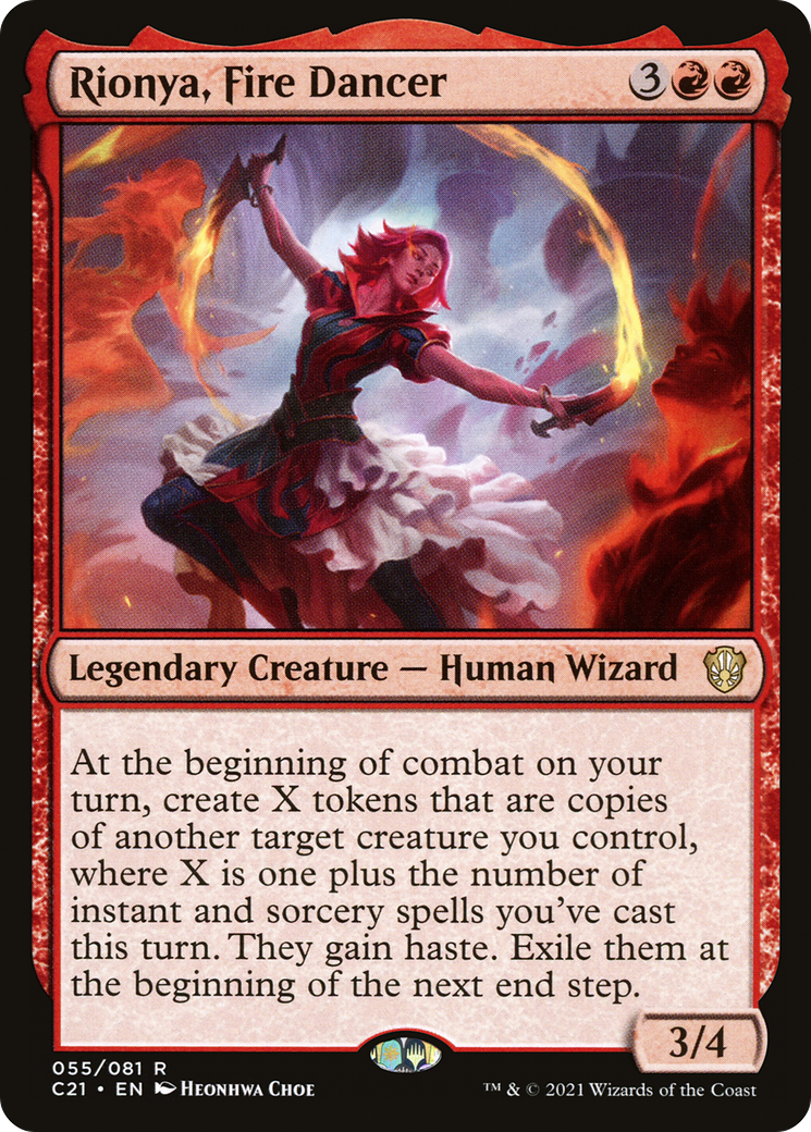 Rionya, Fire Dancer (C21-055) - Commander 2021 - Magic The Gathering