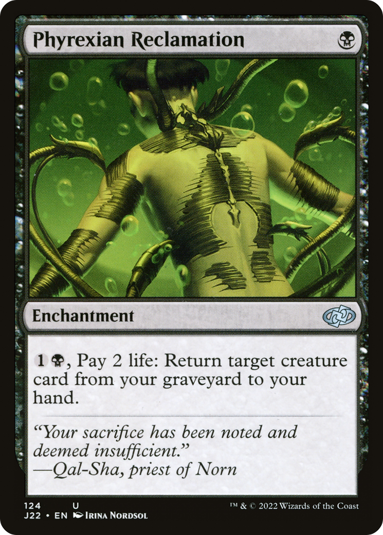 Phyrexian Reclamation (J22-124) - Jumpstart 2022 - Magic The Gathering